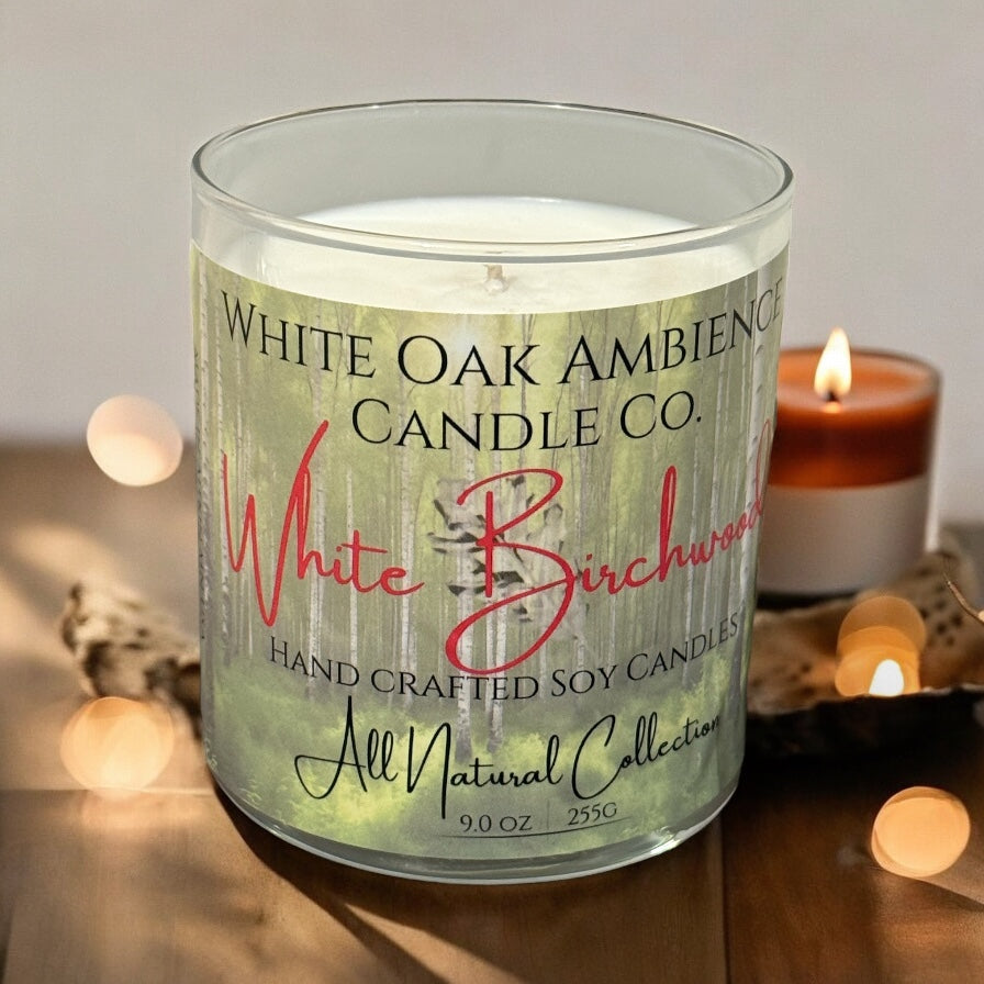 White Birchwood Scented Candle