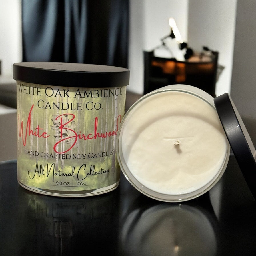 White Birchwood Scented Candle