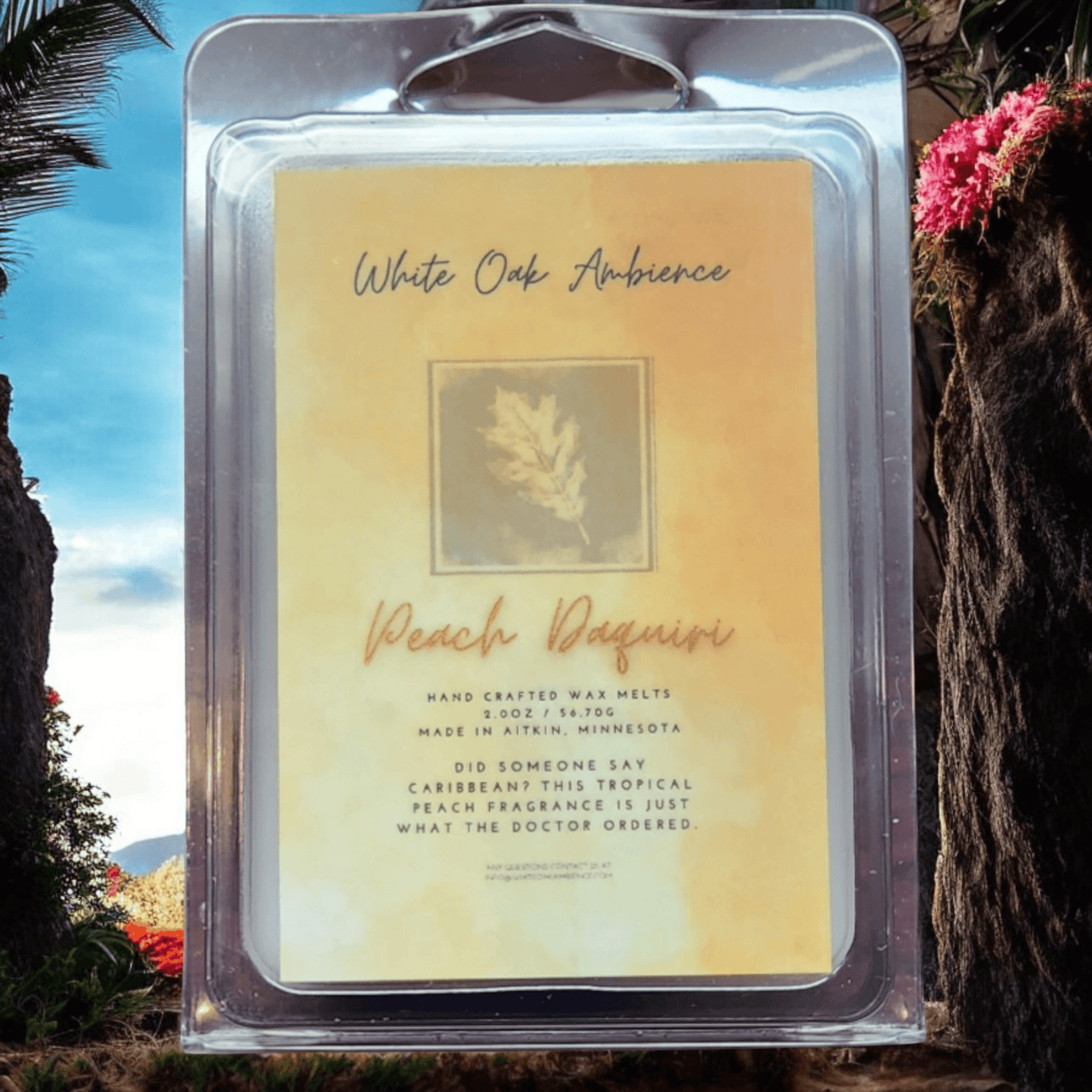 Peach Daquiri Scented Wax Melt - White Oak Ambience
