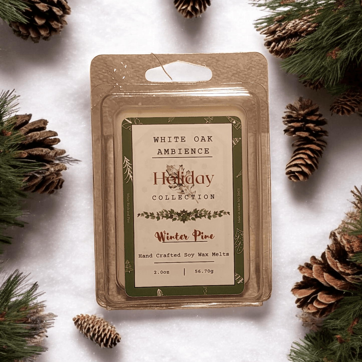 Winter Pine Wax Melt - White Oak Ambience Wax Melt #candlemelts,#candlenearme,#candleshop,#fragrance,#longlasting,#longlastingcandle,#premiumcandles,#qualitycandles,#smallbusiness,#waxmelts,Coffee Addiction Wax Melt,Floral Bliss Wax Melt,Fresh Melon Wax Melt,Peach Daquiri Wax Melt,Sweet Bourbon Wax Melt,Tropical Paradise Wax Melt,Winter Pine Wax melts United States