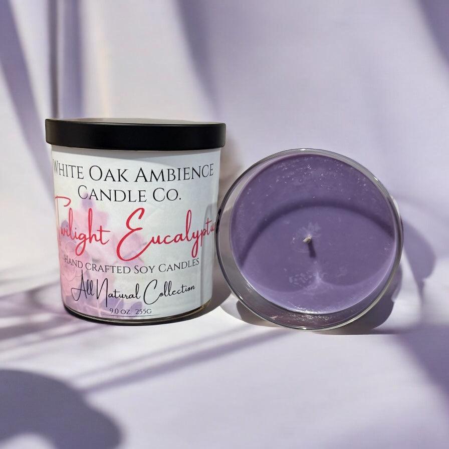 Twilight Eucalyptus Soy Candle – White Oak Ambience – White Oak