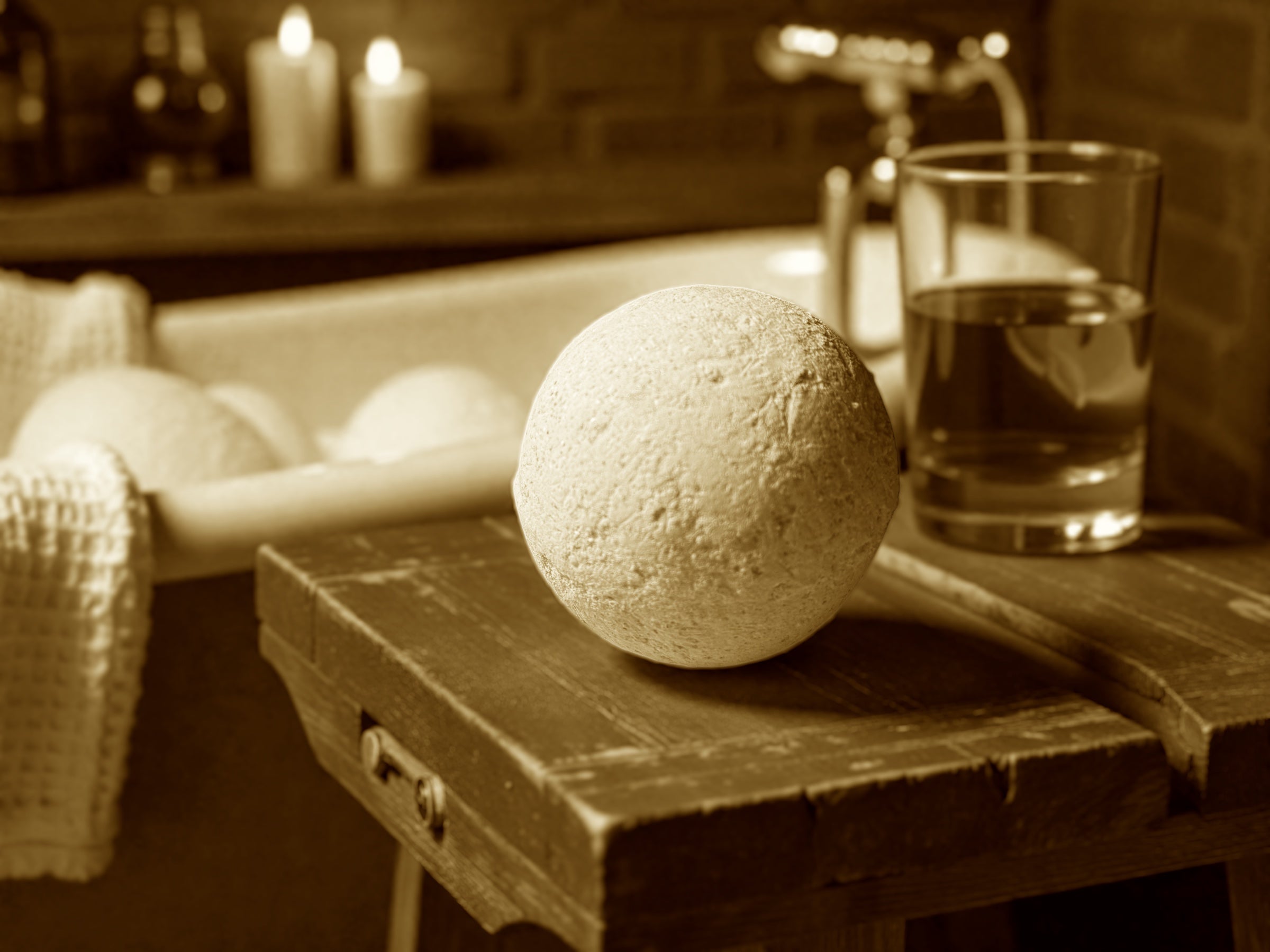 Sweet Bourbon Bath Bomb
