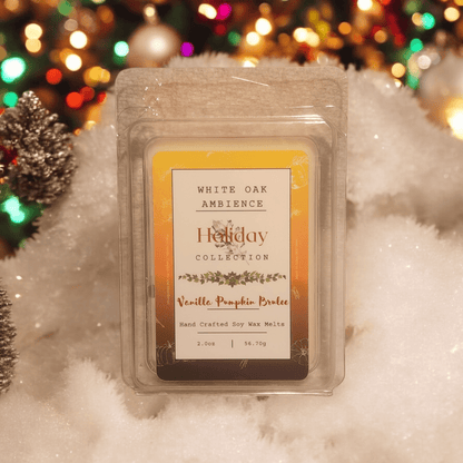 Vanilla Pumpkin Brulee Wax Melt - White Oak Ambience Wax Melt Vanilla Brulee United States